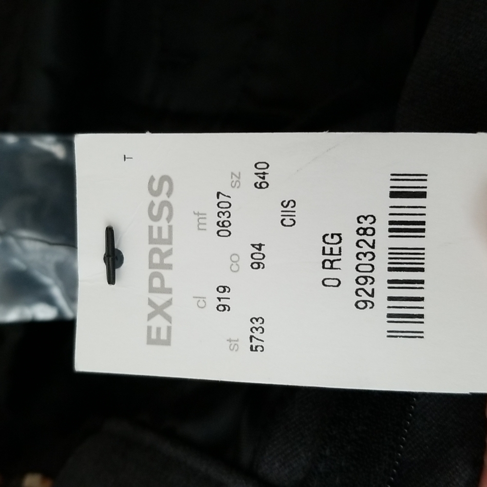 Express Women's Editor pants Size: 0 Color: (grey) NWOT - Picture 4 of 4